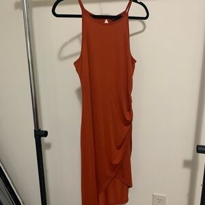 Rust Sleeveless Dress